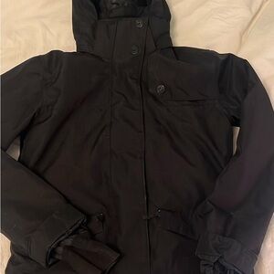 Womens Black Ski Snowboard Jacket Medium Core Powder Room 5000 mm